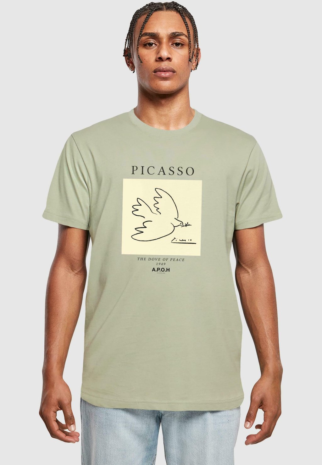 

Футболка с принтом APOH-PICASSO DOVE Merchcode, хаки