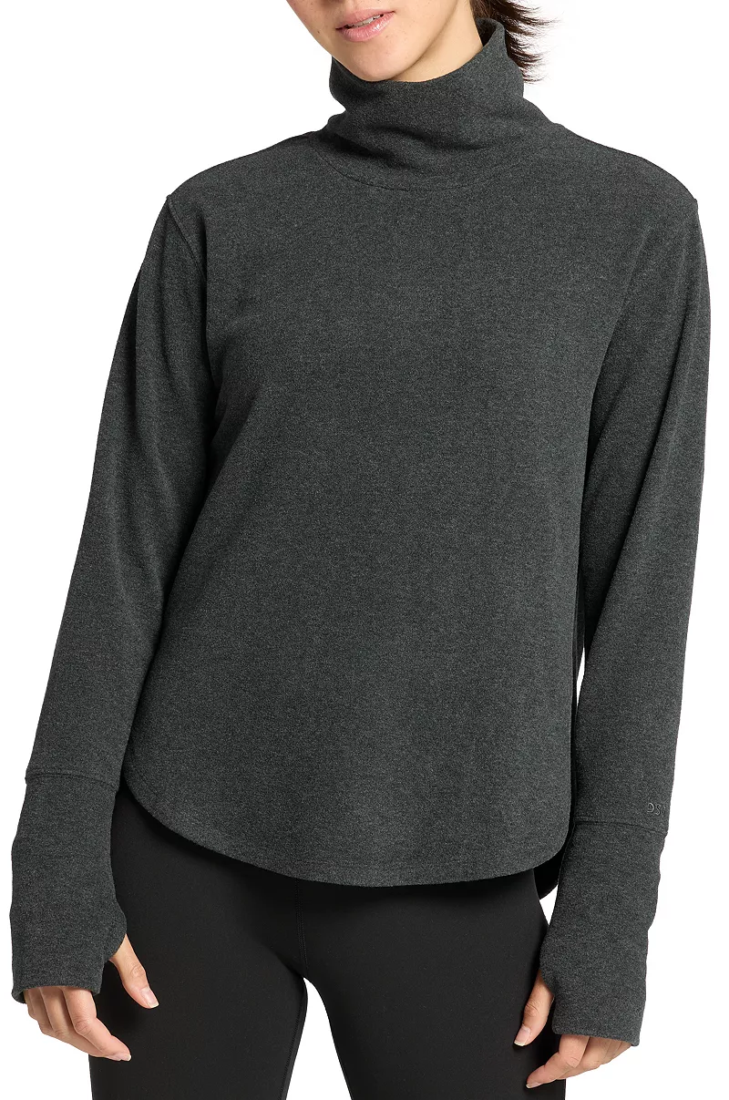

Женский свитшот с воротником из плюша DSG, цвет Pure Black Heather