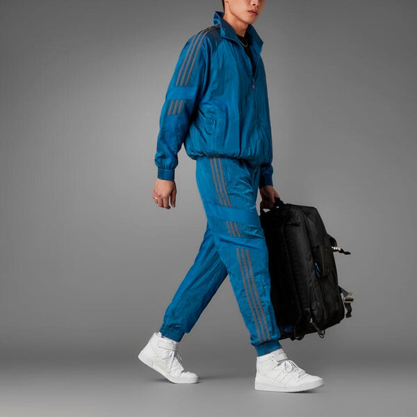 Спортивные штаны adidas originals Blue Version Series Side Stripe Loose Sports Pants, синий — фото 4