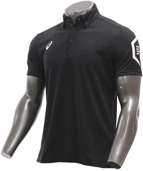 

Мужская тренировочная футболка-поло Asics 2031D728, с коротким рукавом, изготовлена из переработанного материала, черный