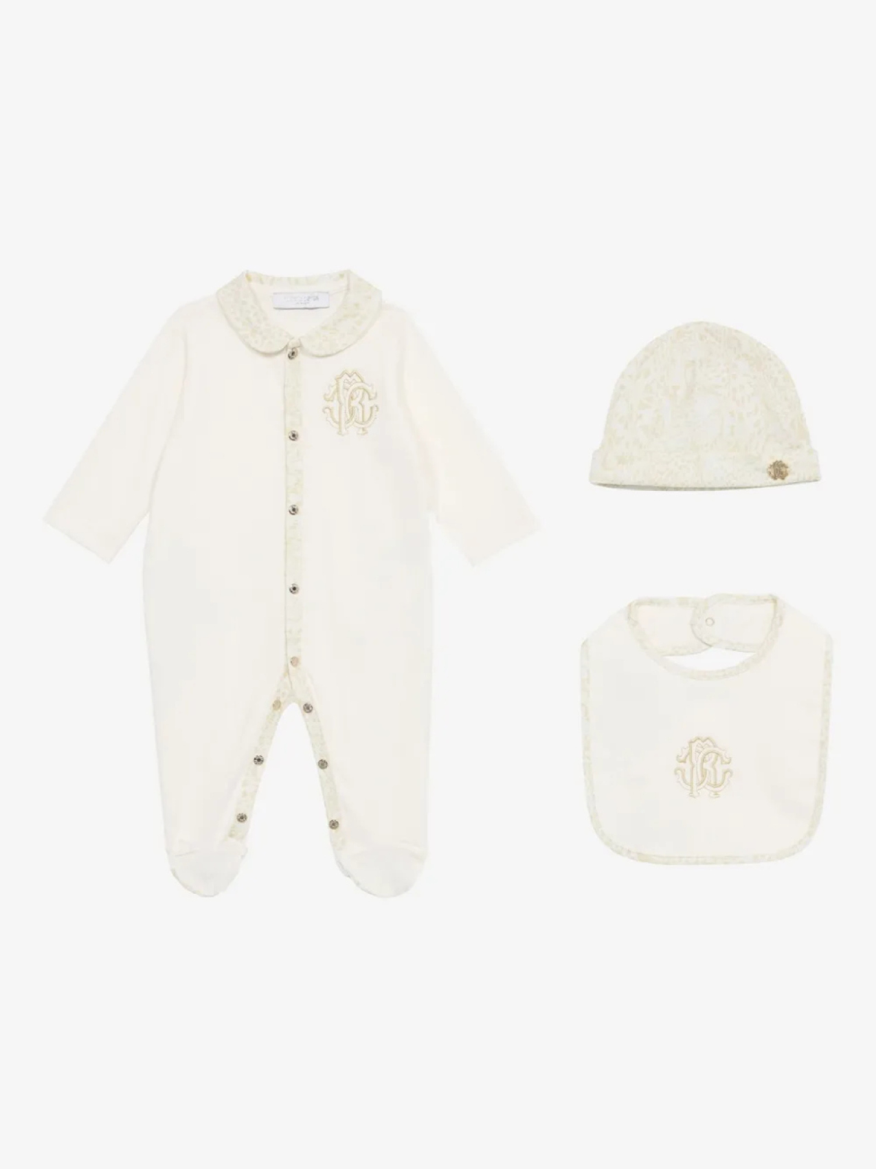 

Пижама с вышитым логотипом Roberto Cavalli Junior, нейтральный