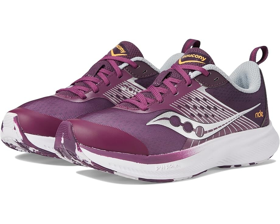 

Кроссовки Saucony Kids Ride KDZ, цвет Plum/White