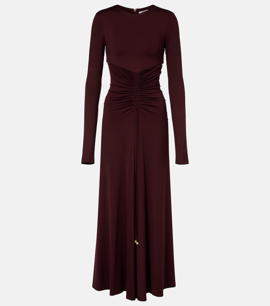 

Платье макси Doppia со сборками Max Mara, Ciliegia