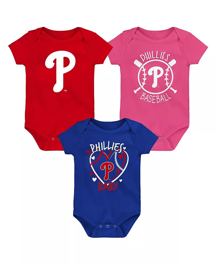 

Детский набор из 3 боди для мальчиков и девочек Philadelphia Phillies Slide Home Outerstuff