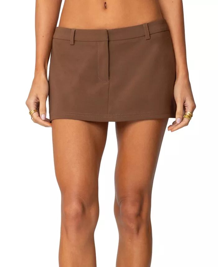 

Женская юбка-шорты Marlie Tailored Micro Mini Edikted, коричневый
