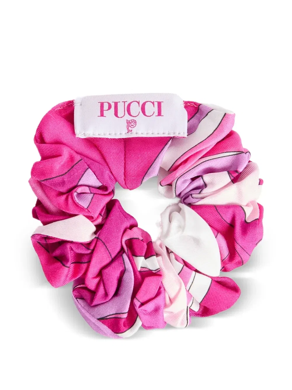 Резинки для волос с принтом "Орхидея" Pucci Junior, розовый — фото 2