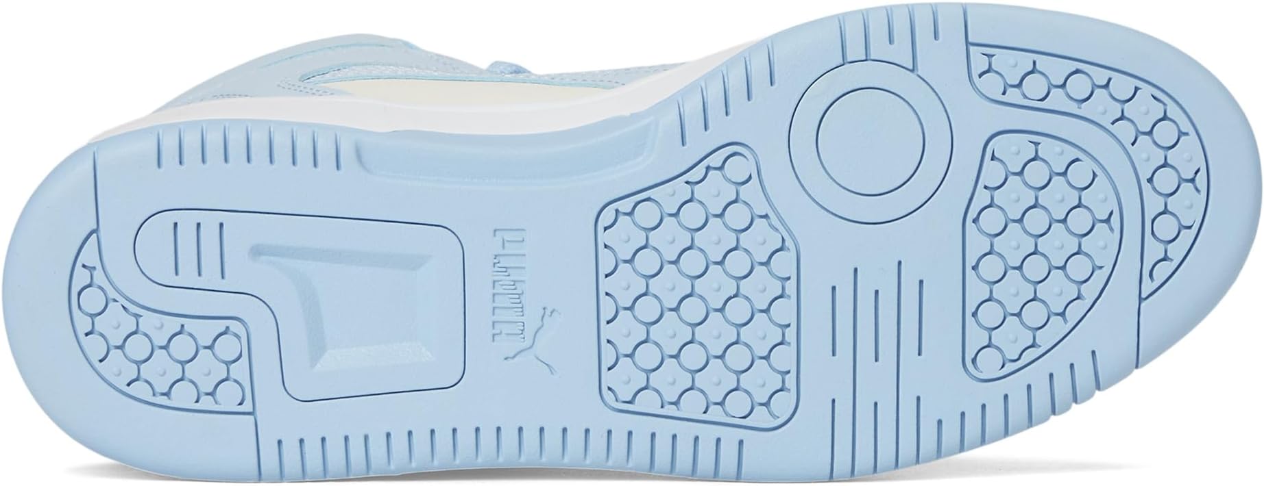 Кроссовки PUMA Women's Rebound Layup Mid Shoes, White/Haute Tropic/Silver — фото 3