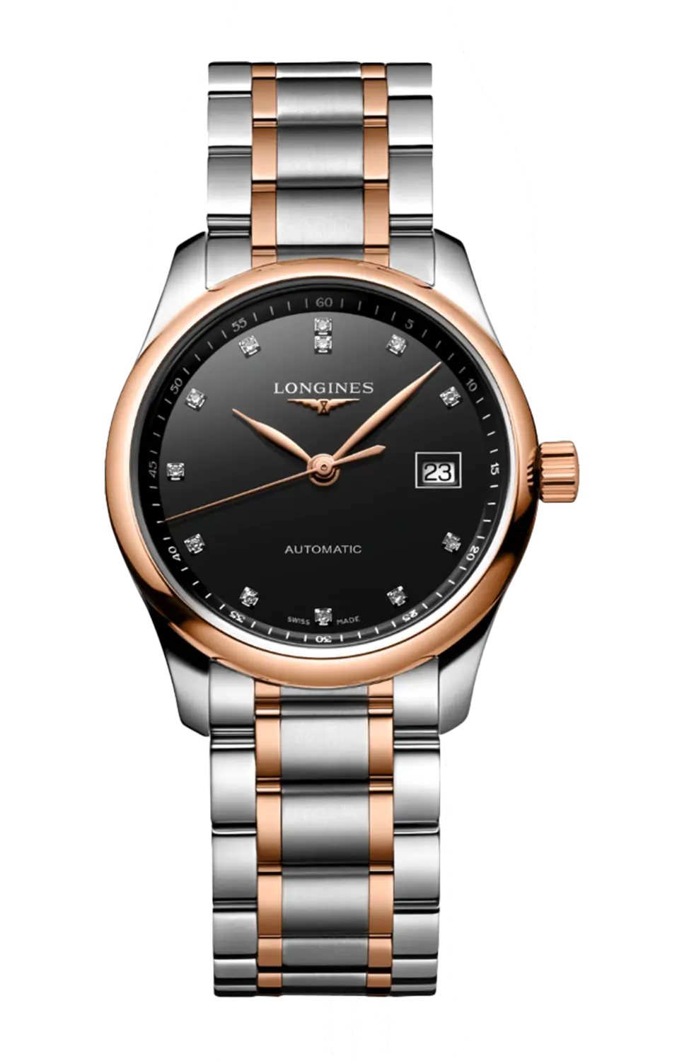 

Часы Longines Master collection с розовым золотом 29 мм