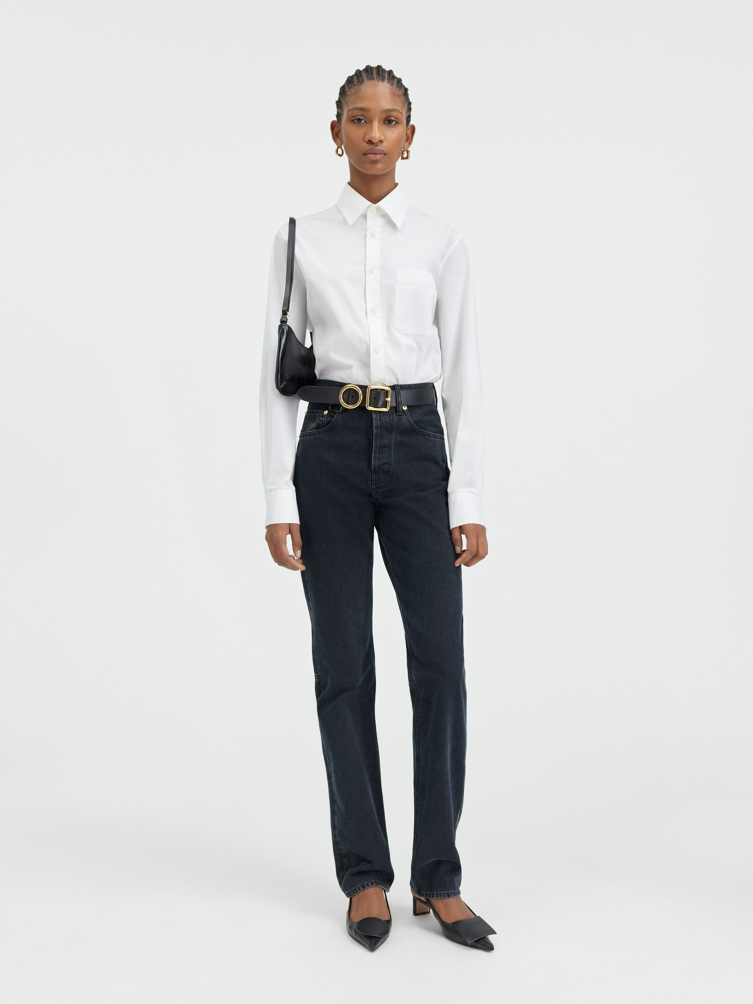 

Джинсы прямого кроя JACQUEMUS The straight de-Nîmes denim pants, черный