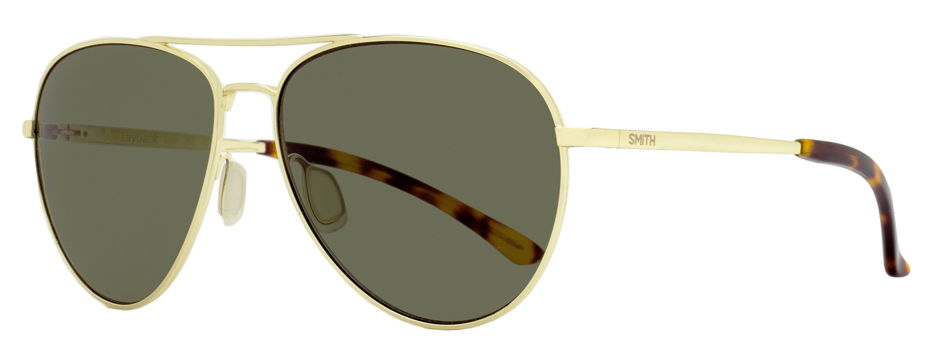 

Солнцезащитные очки-пилоты Smith Unisex Layback J5GIR Gold/Havana 60 мм