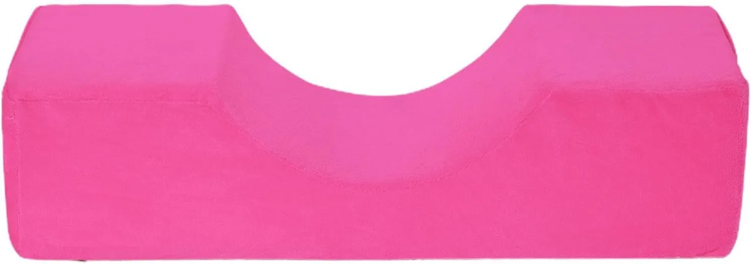 Эргономичная U-образная подушка для наращивания ресниц Generisch, Hot Pink