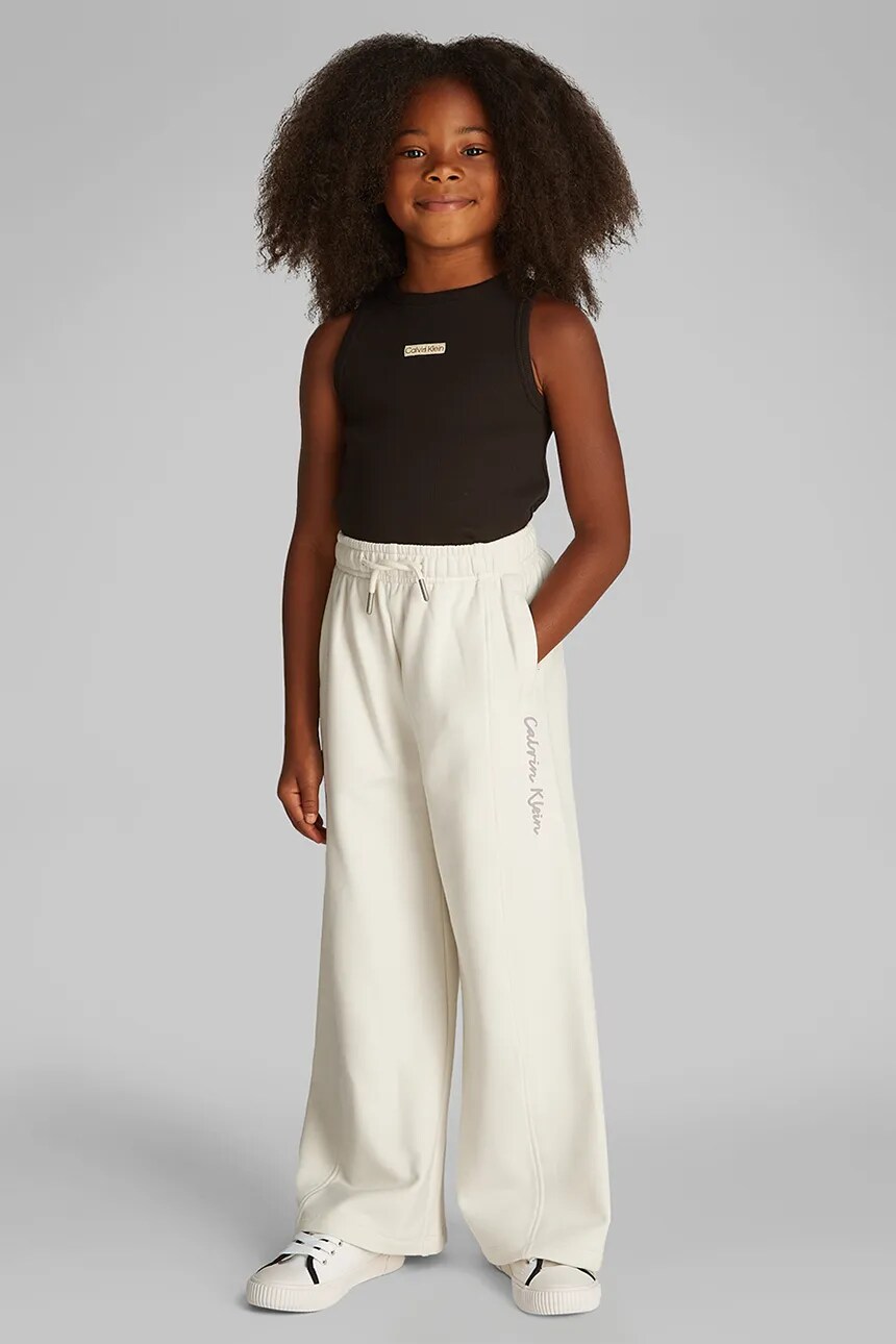 

Детские спортивные штаны Calvin Klein Jeans, бежевый