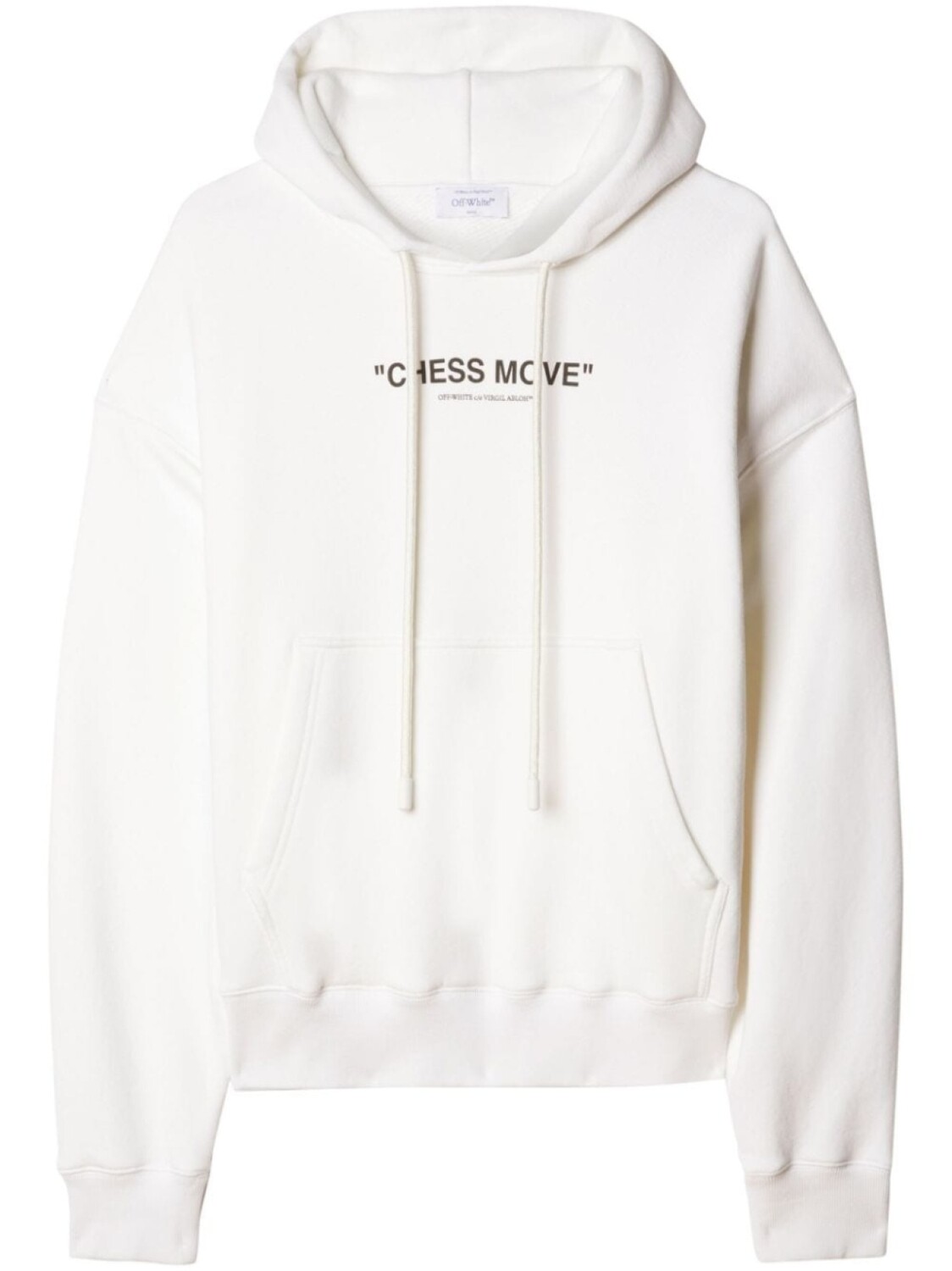 

Off-White худи Chess Move с надписью, нейтральный цвет