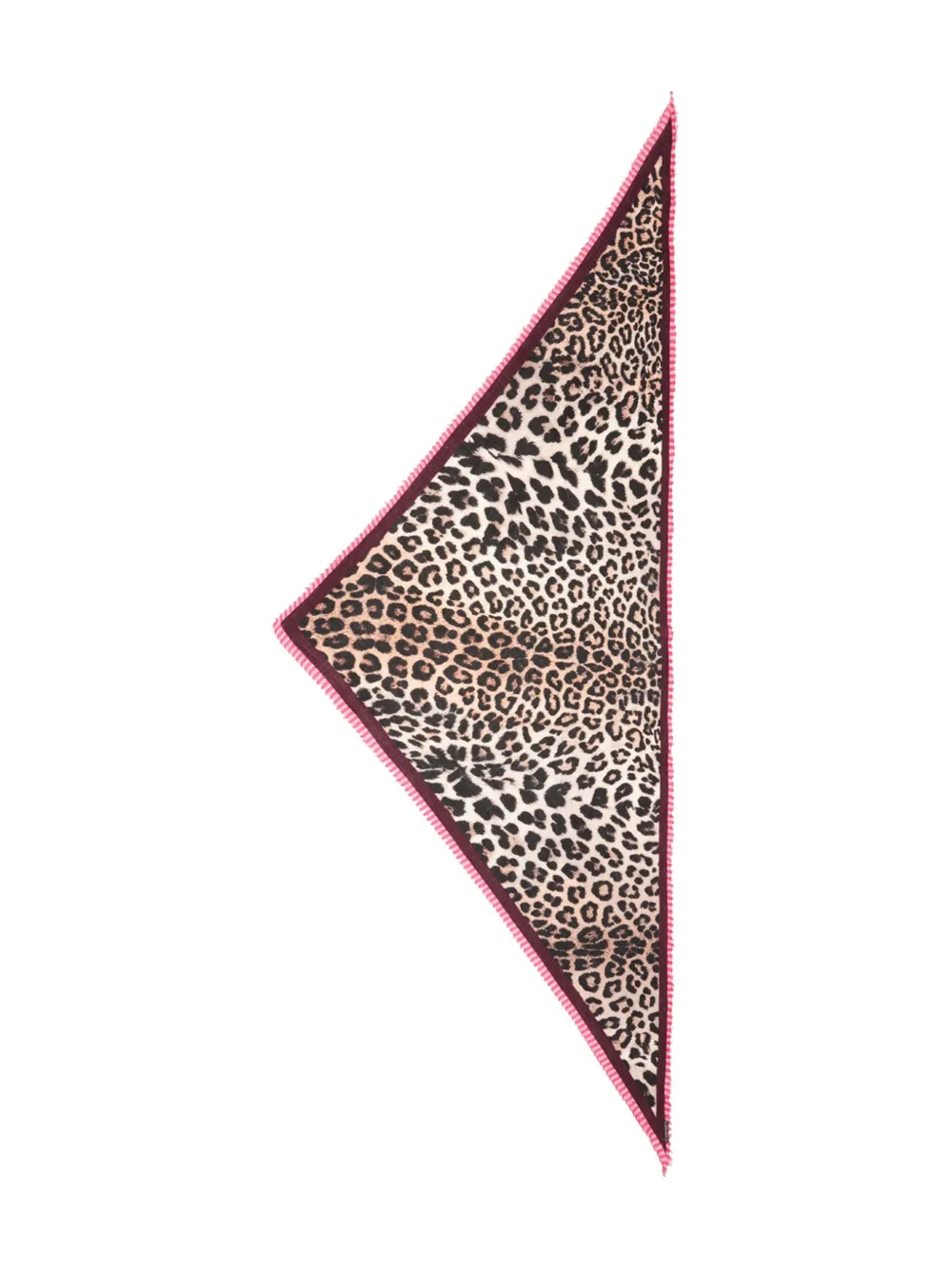 

Шарф с бахромой и анималистичным принтом FALIERO SARTI, коричневый