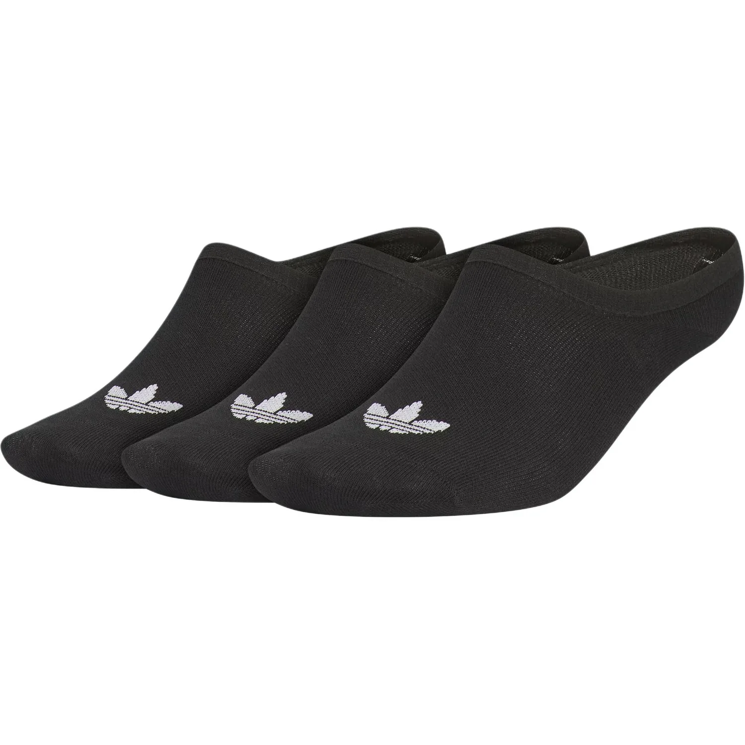 Носки ноу-шоу унисекс, набор из 3 пар Adidas, 3 Pack (Black/White)