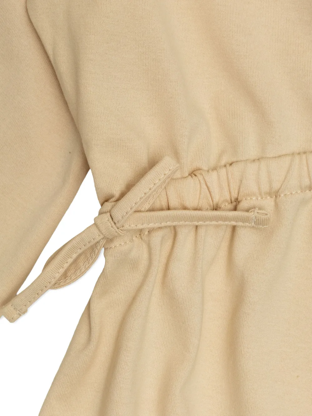 Платье с логотипом и завязкой на талии BURBERRY KIDS, нейтральный — фото 3