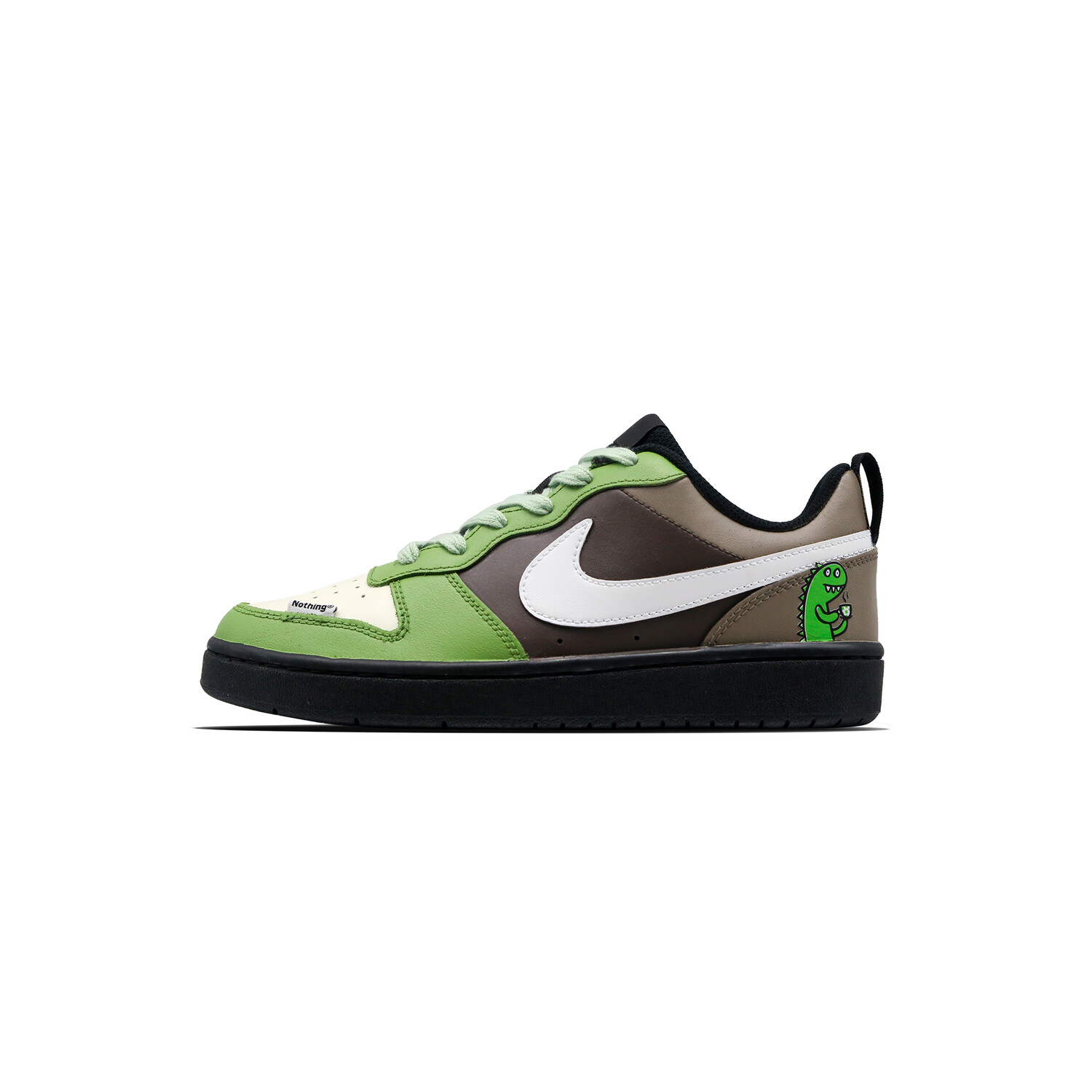 

Кроссовки Nike Court Borough 2 Skateboarding Shoes Women's Low-top Black/White/Brown, коричневый