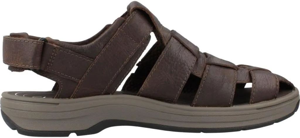 Шлепанцы Clarks mens Saltway Cove, темно-коричневый — фото 4
