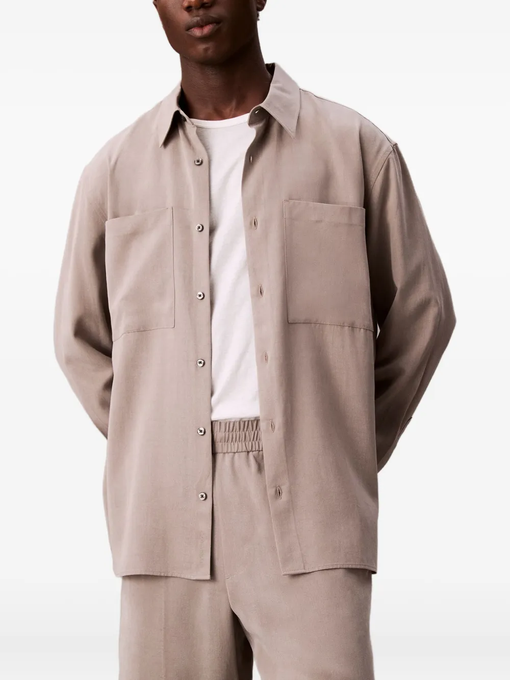 

Рубашка с длинными рукавами Calvin Klein, розовый