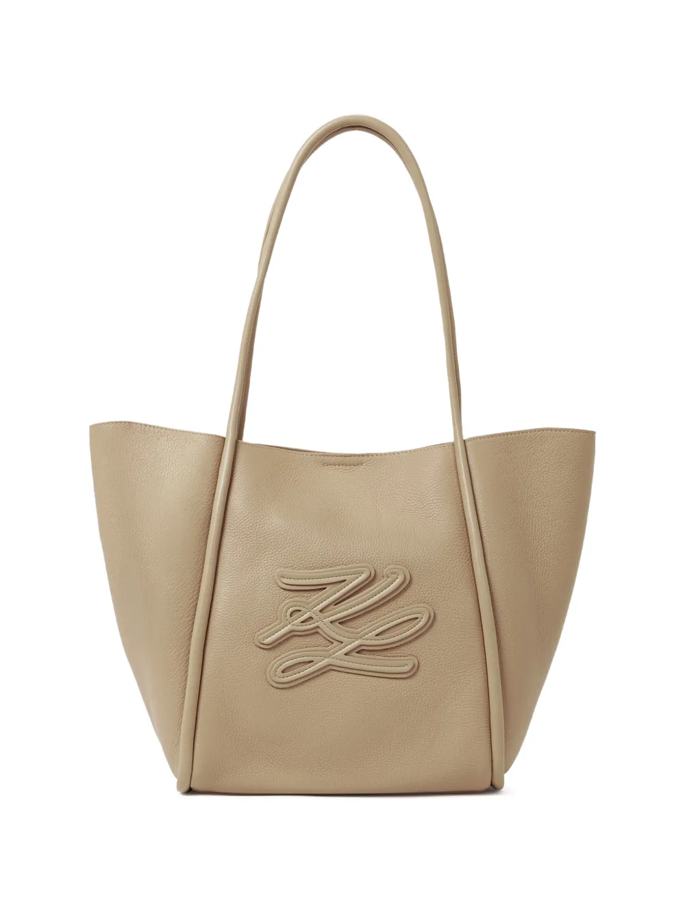 

Сумка-тоут K/Autograph среднего размера Karl Lagerfeld, бежевый