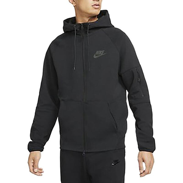 Куртка Nike logo hooded zipped jacket 'Black', черный — фото 2