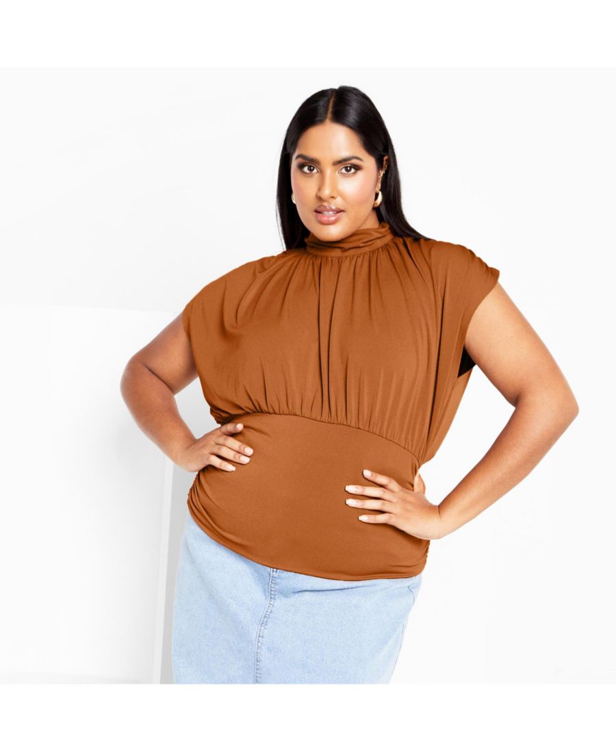 

Женская футболка Kay CITY CHIC, Toffee, Желтый, Женская футболка Kay CITY CHIC, Toffee