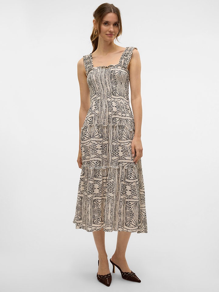 

Платье до колена Vero Moda, бежевый