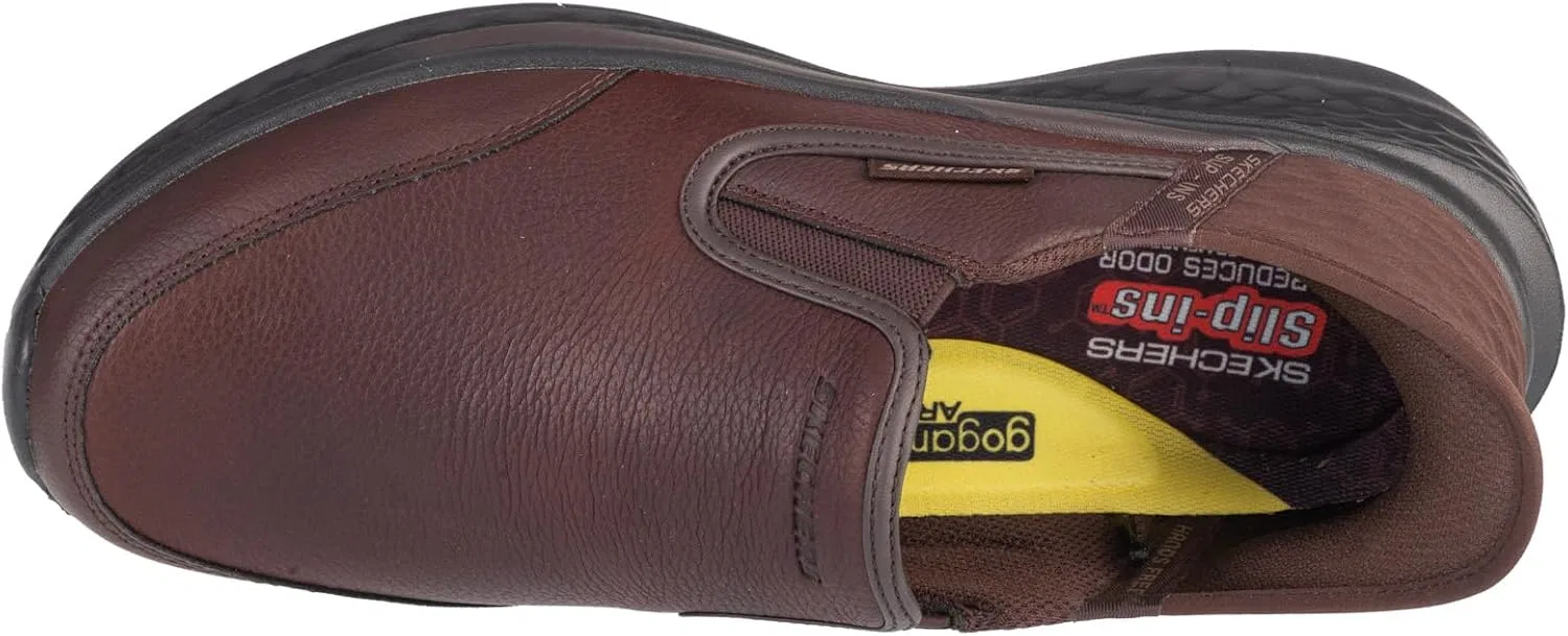 Слипоны Skechers Adult Master Item 205237 CDB Brown, красный — фото 4