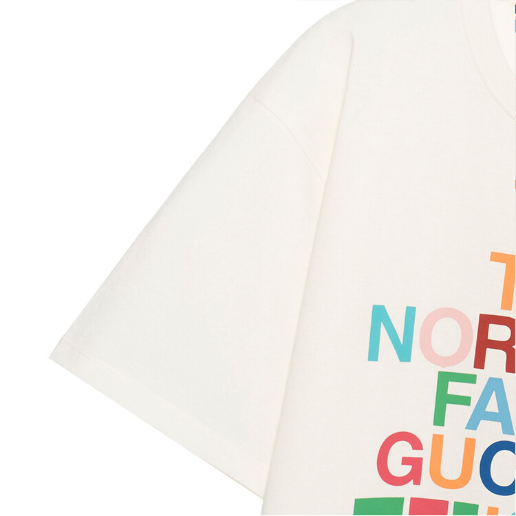 Футболка женская The North Face x Gucci, белый — фото 4
