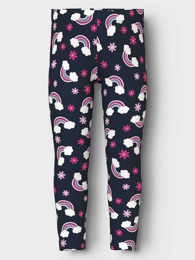

Тайтсы Name It NMFVIVIAN AOP LEGGING, синий