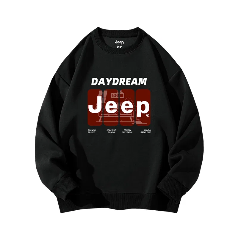 Свитшот детский Grade School с круглым вырезом Moderate Jeep, Black