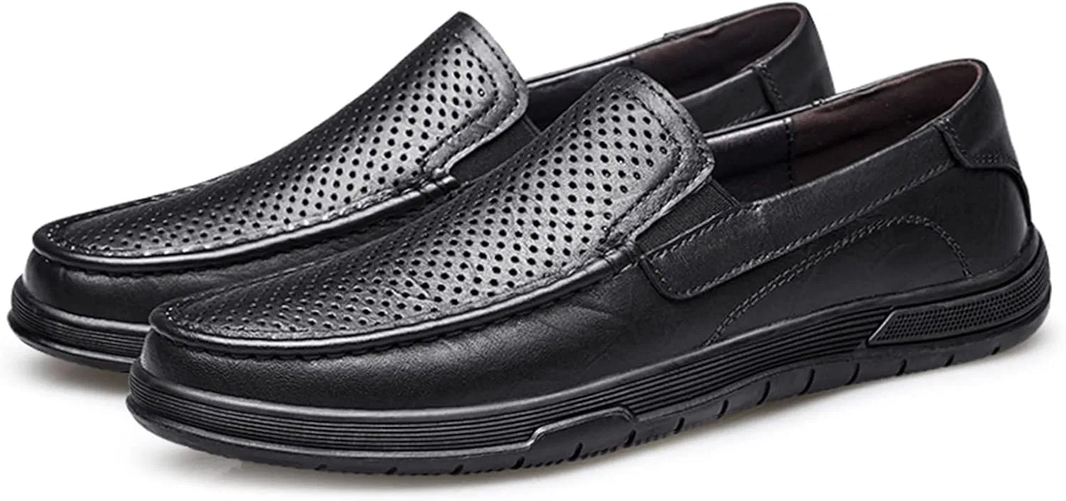 Мокасины мужские кожаные Loafers Black — фото 3