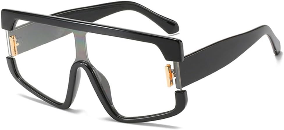 

Большие солнцезащитные очки с градиентным переходом цвета для женщин, сине-серые, в стиле панк, для занятий спортом на открытом воздухе, бега и езды на велосипеде generic, Clear Lens