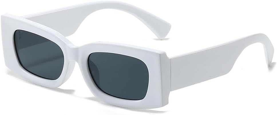 

Популярные модные квадратные солнцезащитные очки конфетных цветов для женщин, ретро-очки с градиентным переходом для мужчин, солнцезащитные очки UV400 HYYZZC, White Grey