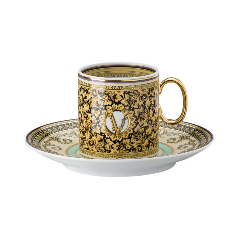 

Rosenthal Versace Barocco Mosaic Чашка для эспрессо 0,10 л с блюдцем 12,5 см, 2 предм Rosenthal meets Versace, красочный