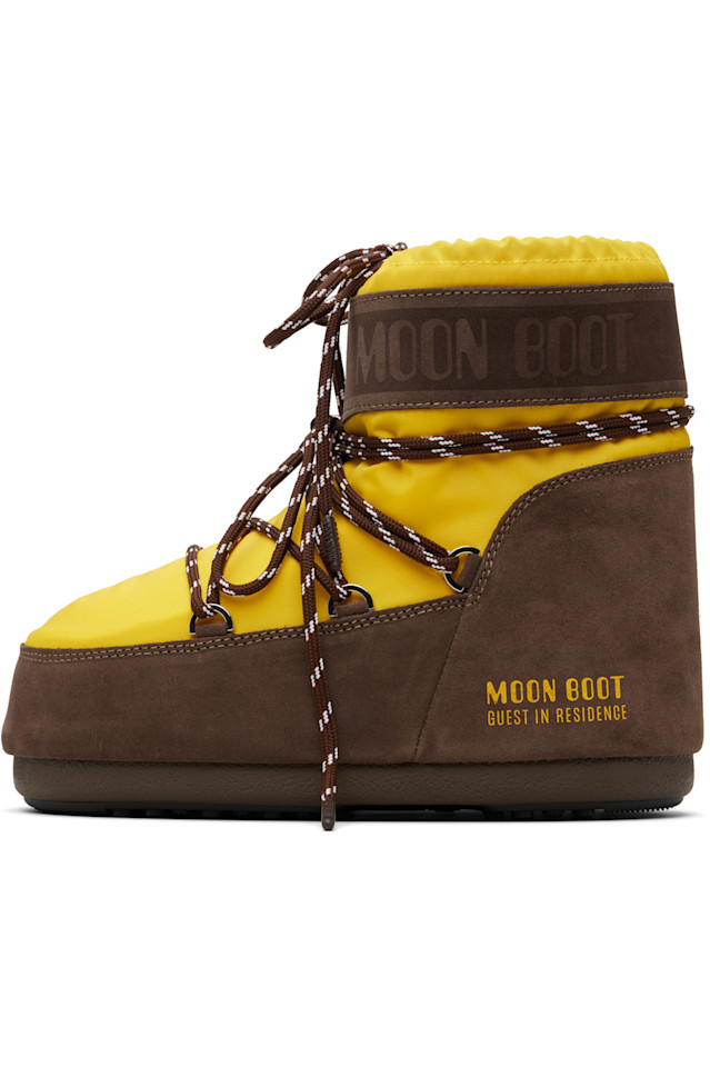 Guest In Residence Желто-Коричневые ботинки Moon Boot Edition Icon низкие нейлоновые ботинки — фото 3