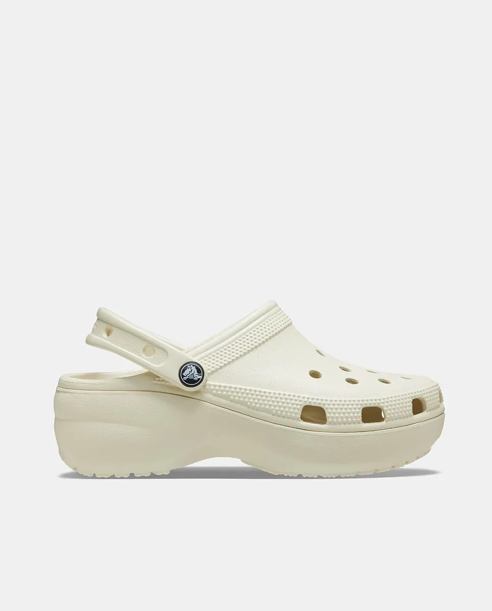 Женские сабо на платформе Classic Platform Crocs, бежевый