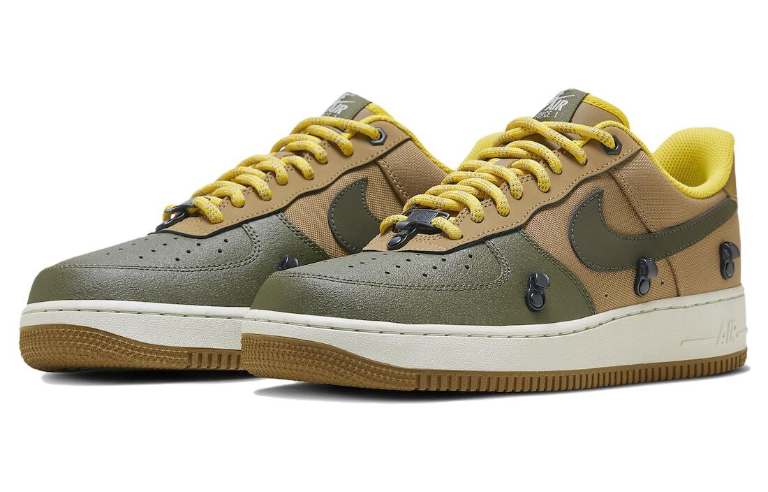 Мужские кроссовки для скейтбординга Nike Air Force 1, Темно-зеленый — фото 4