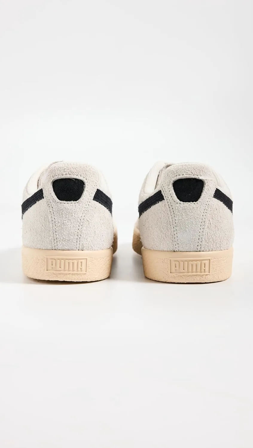 Мужские кроссовки PUMA Clyde из волосатой замши на шнуровке, повседневные - белые, серый — фото 4