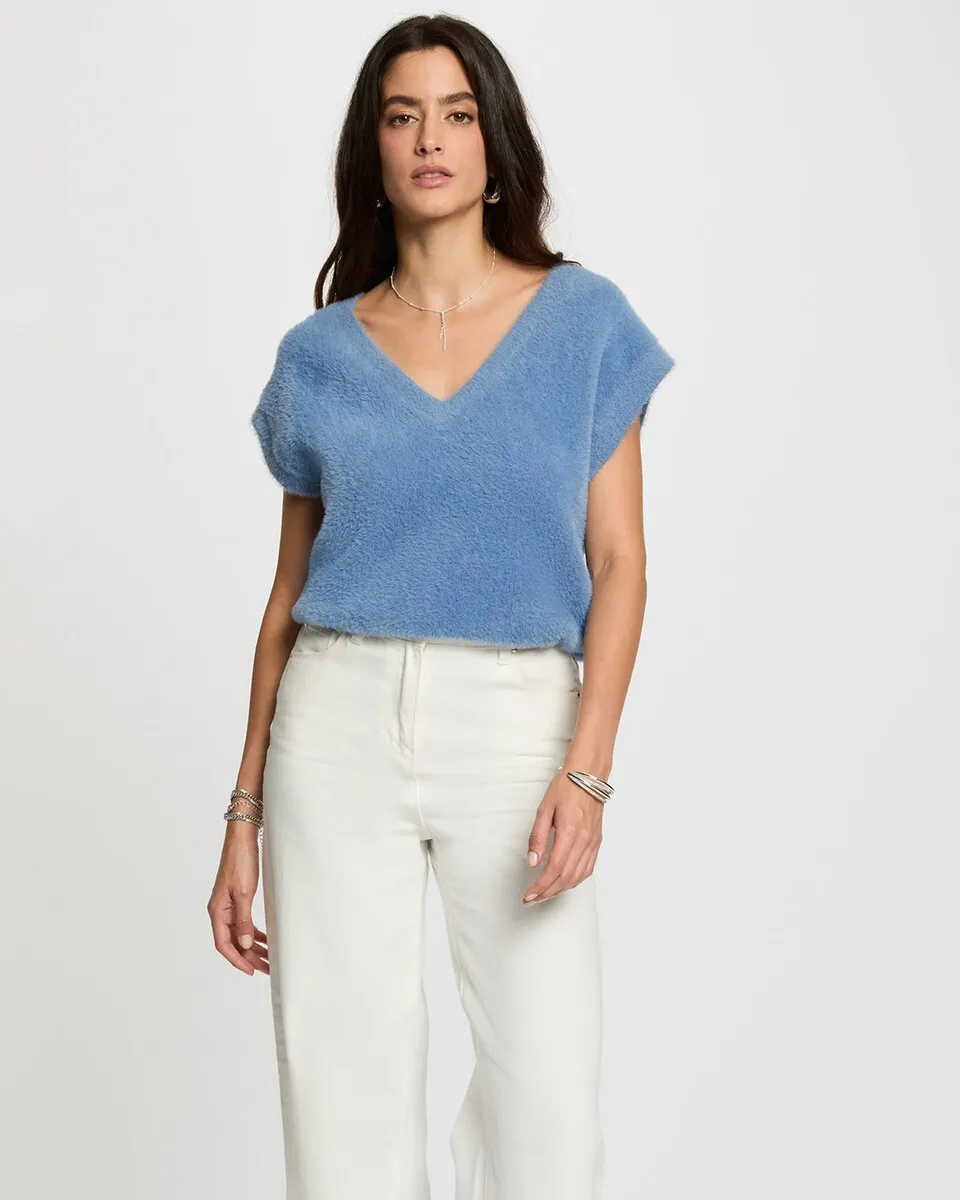 

Женский безрукавный джемпер Morgan, светло-голубой