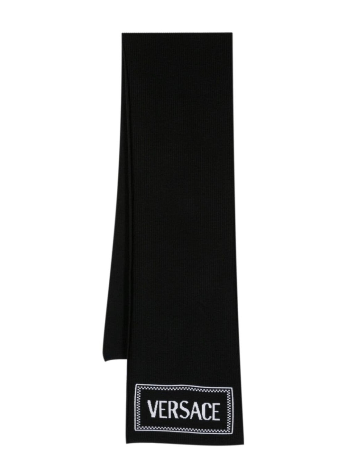 

Versace шарф вязки интарсия, черный