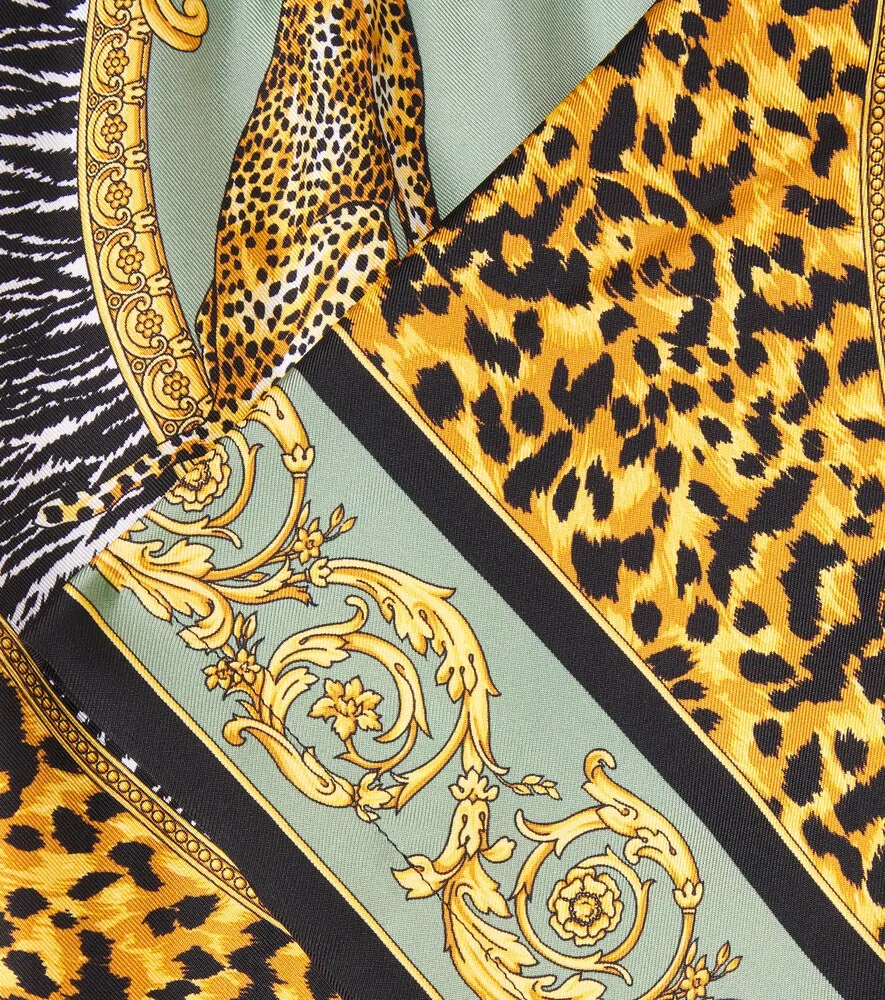 Шелковые шорты Wild Cats Versace Kids, мультиколор — фото 2