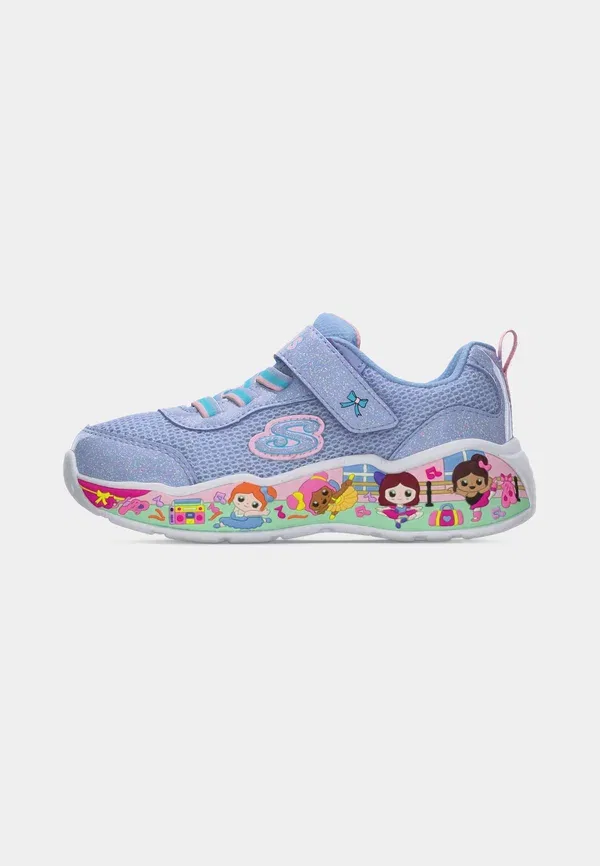 Кроссовки для игр Skechers, цвет сиренево-голубой с блёстками/многоцветный — фото 2