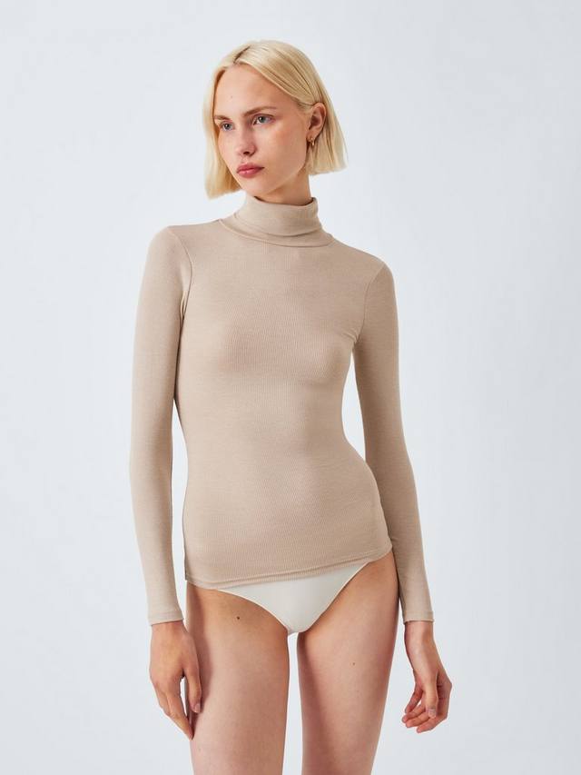 

Термобелье с подогревом и ребристым воротником John Lewis, Oatmeal