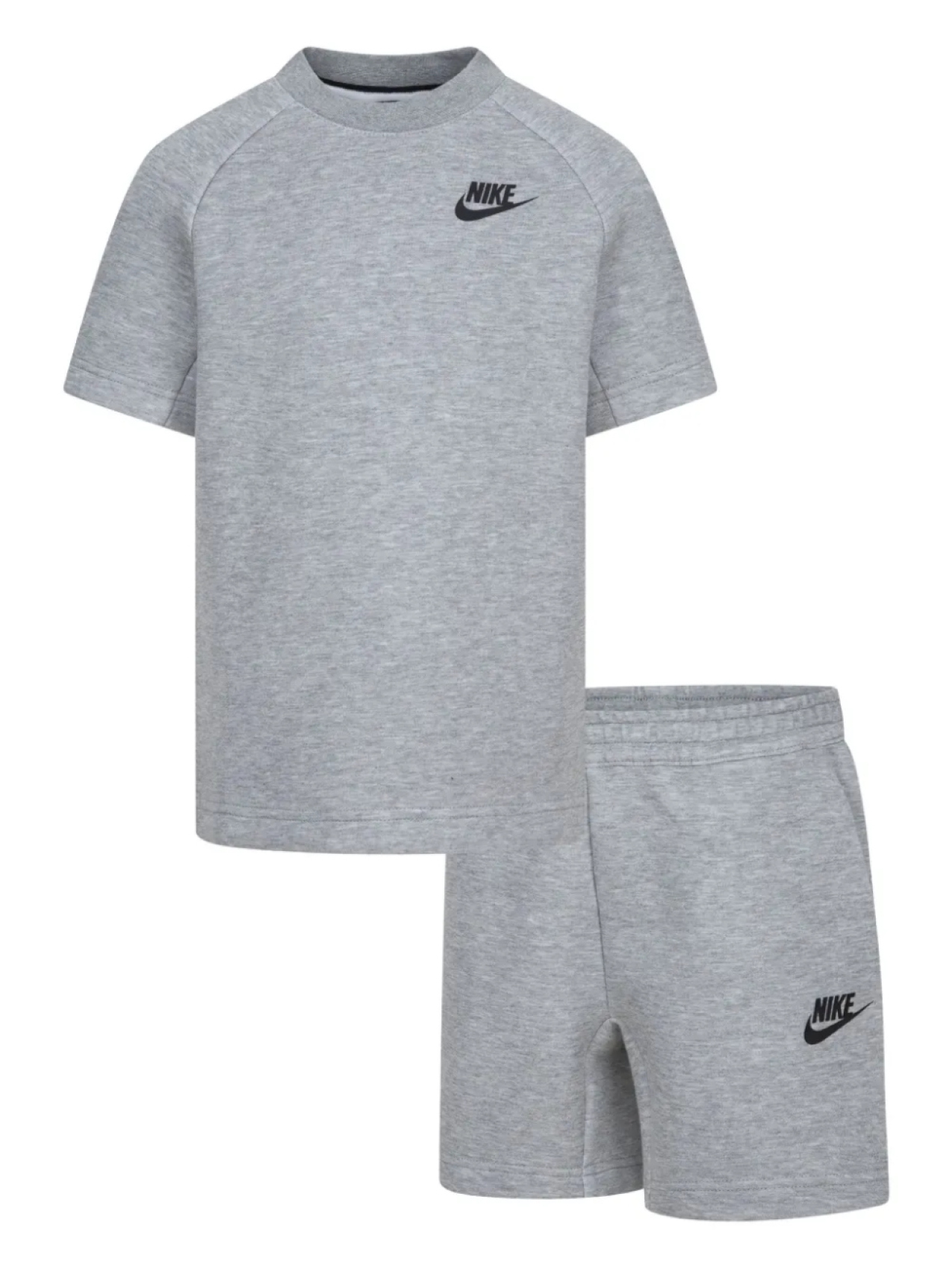 

Комплект из футболки и шорт с логотипом Nike Kids, серый