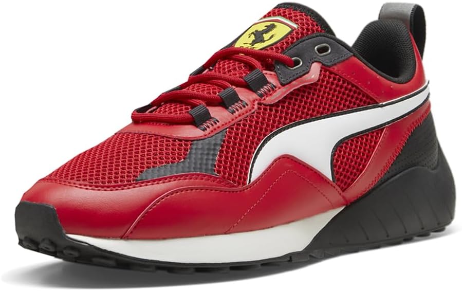 Мужские кроссовки PUMA Scuderia Ferrari Speedfusion 2.0 на шнуровке- повседневные, красные — фото 2