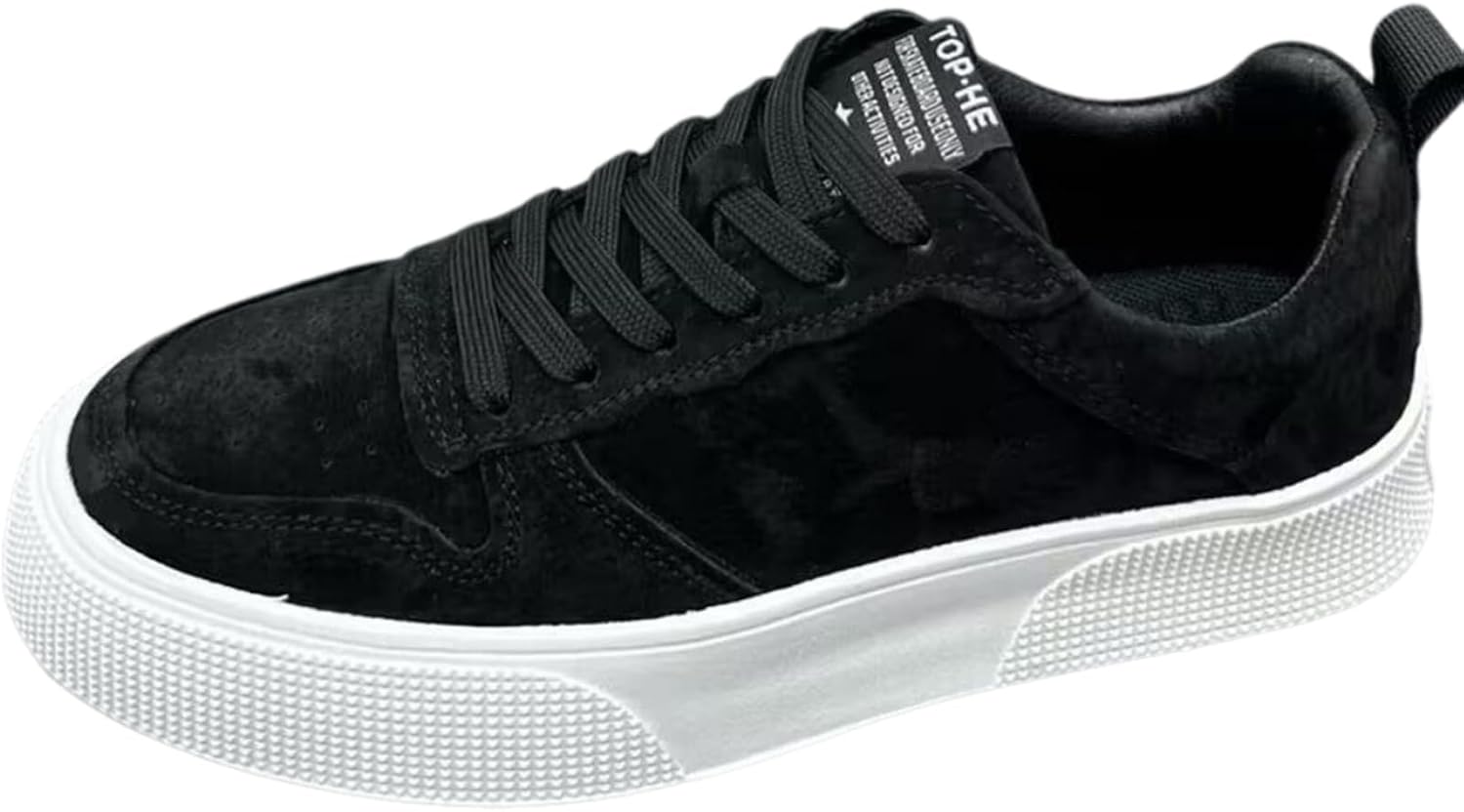 

Мужские повседневные кроссовки, легкие плоские туфли для мужчин, удобные беговые и ходовые туфли с мягкой подошвой Generic, черный