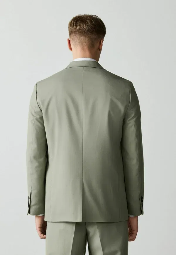 Пиджак Next, Regular fit loose fit textured suit jacket, цвет шалфейно-зеленый — фото 3