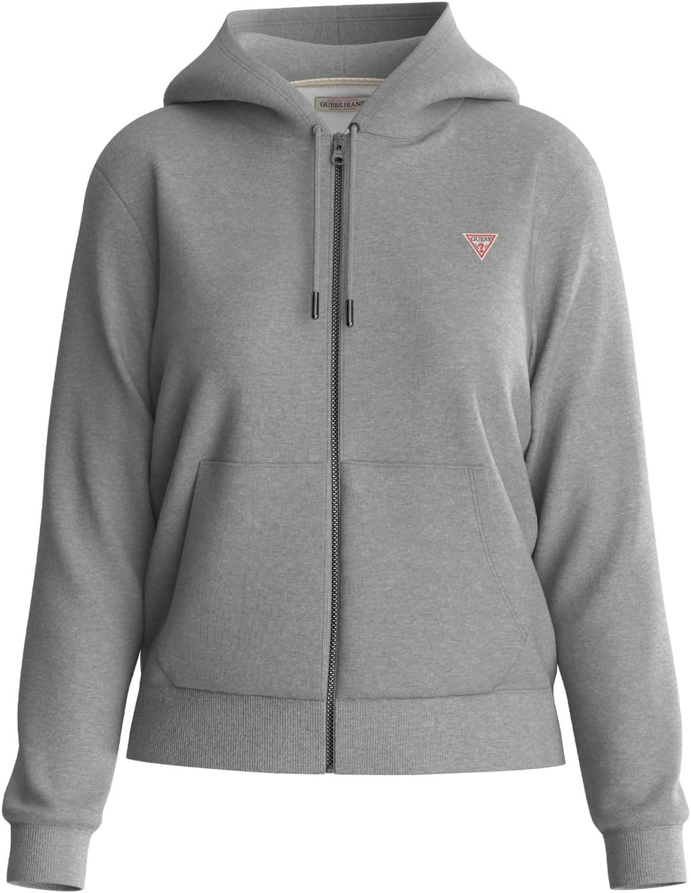 

GUESS мини свитшот на молнии с нашивкой, Gj Medium Grey Heather