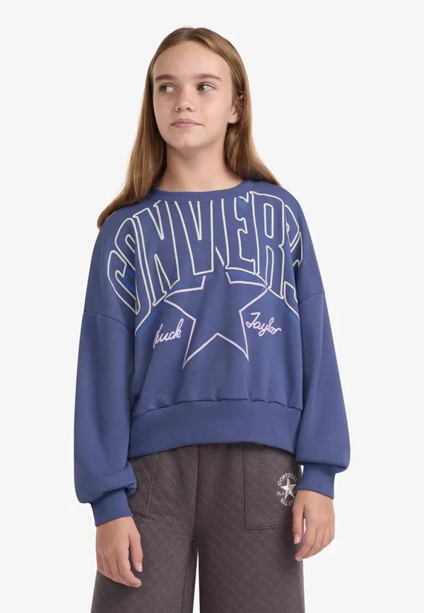 Свободная толстовка прямого кроя с графическим принтом. Converse, Indigo Storm
